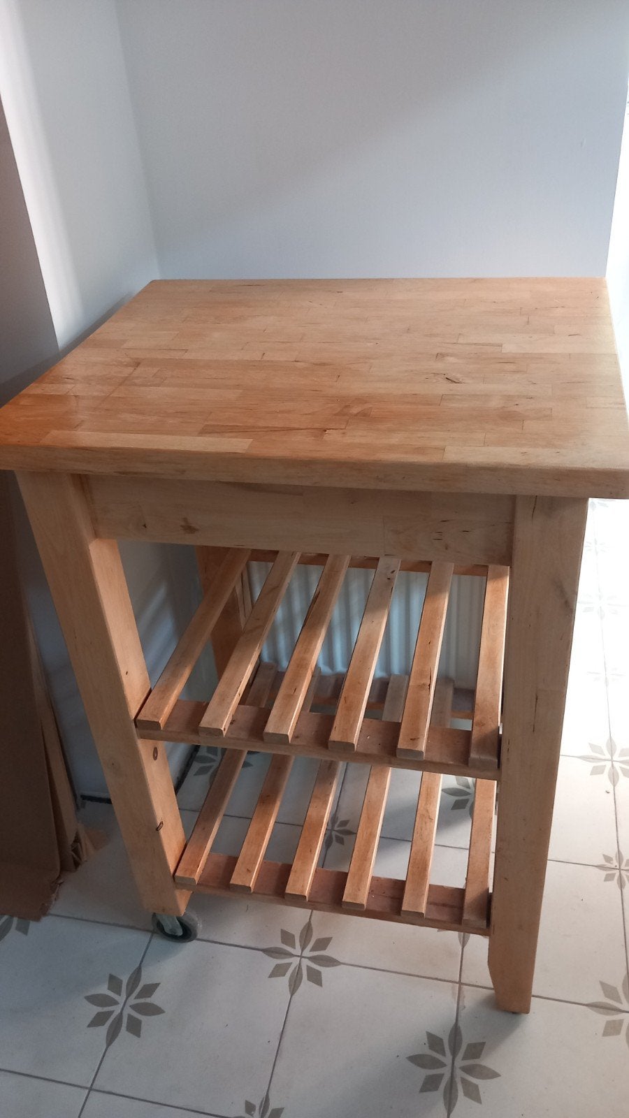 IKEA Bekväm Keukentrolley van massief hout, Ophalen, Gebruikt, Hout, IKEA