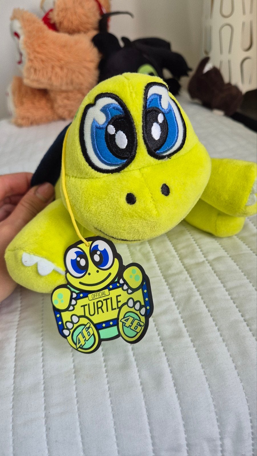 Valentino Rossi 46 Schildpad Knuffel - Officieel, Ophalen of Verzenden, Zo goed als nieuw