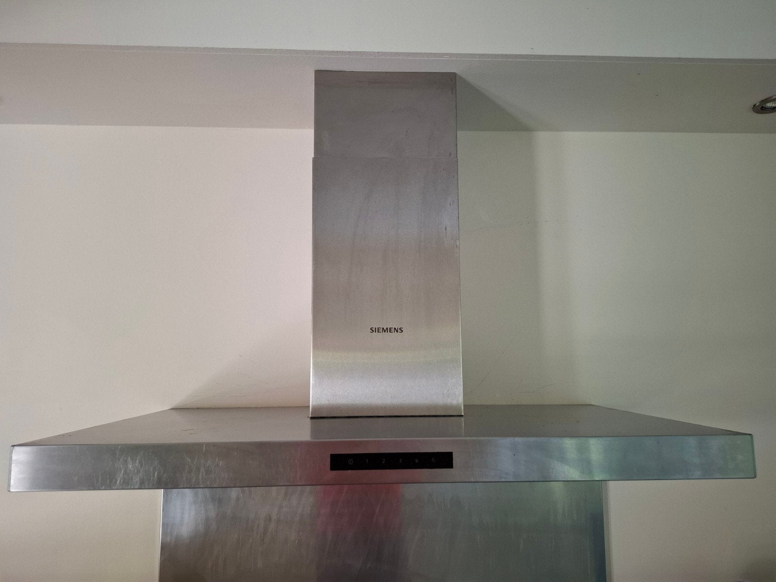 Siemens LC96BBM50/01 Wandschouw Afzuigkap 90cm RVS, Ophalen, Wandschouwkap