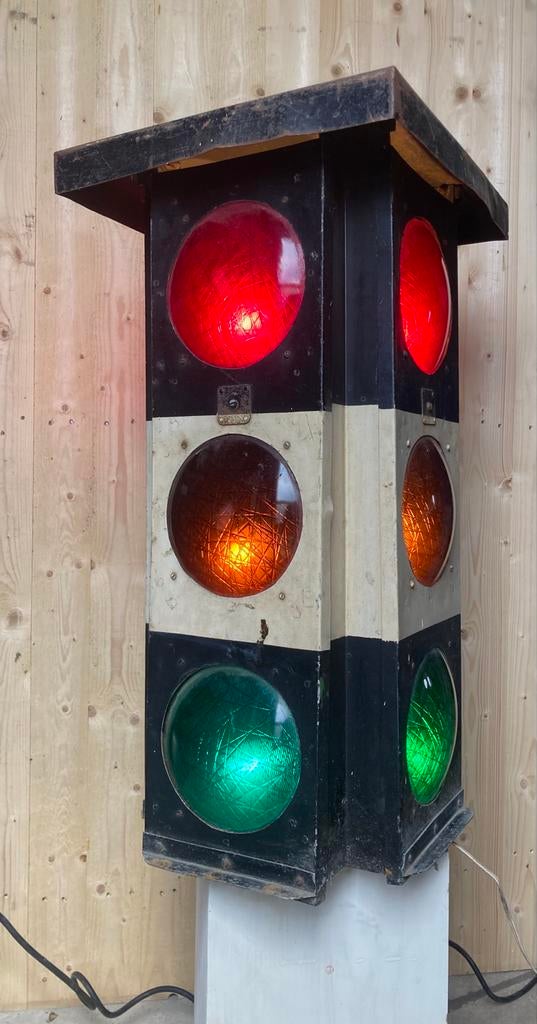 Uniek Amerikaans Stoplicht - Vintage Decoratie, Ophalen