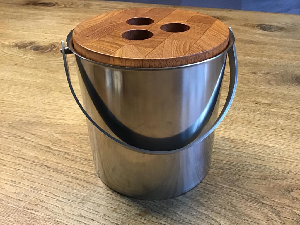 “STELTON”ARNE JACOBSEN-CYLINDALINE RVS IJSEMMER 0,5 L, Ophalen of Verzenden, Zo goed als nieuw