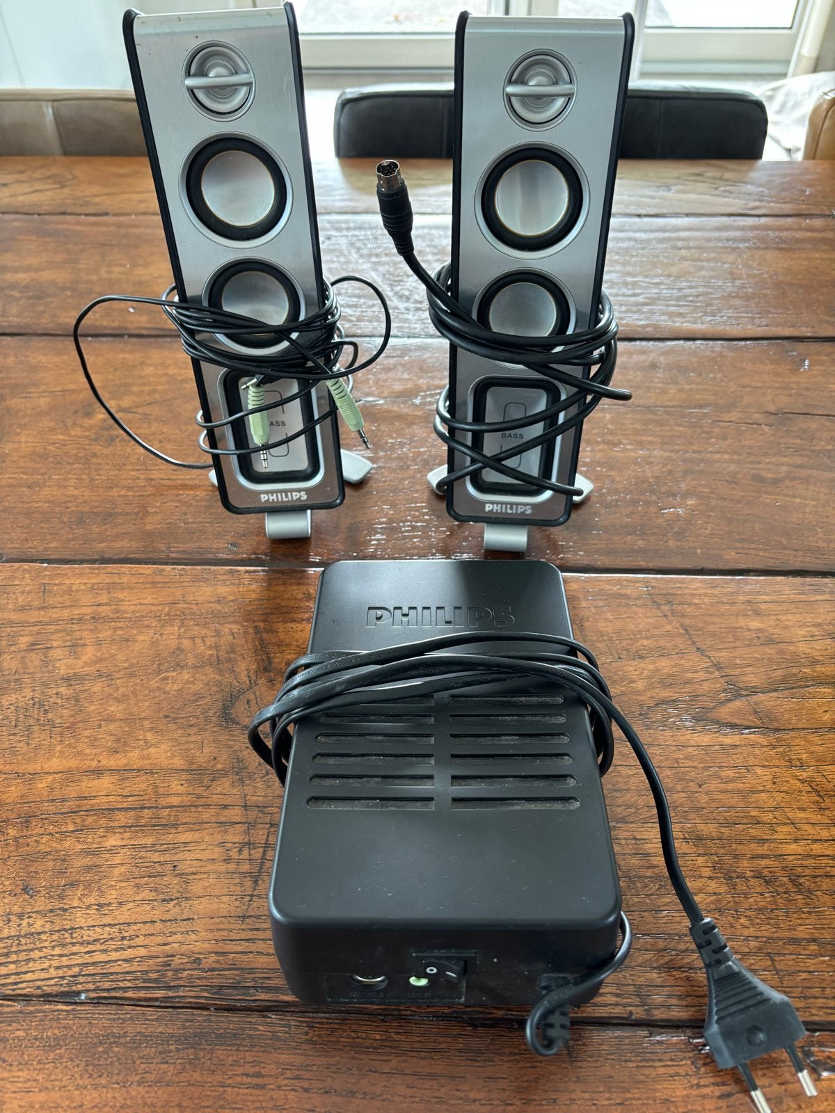 Philips MMS 321/00 Multimedia Luidsprekersysteem, Ophalen of Verzenden, Gebruikt, Audiokanaal 2