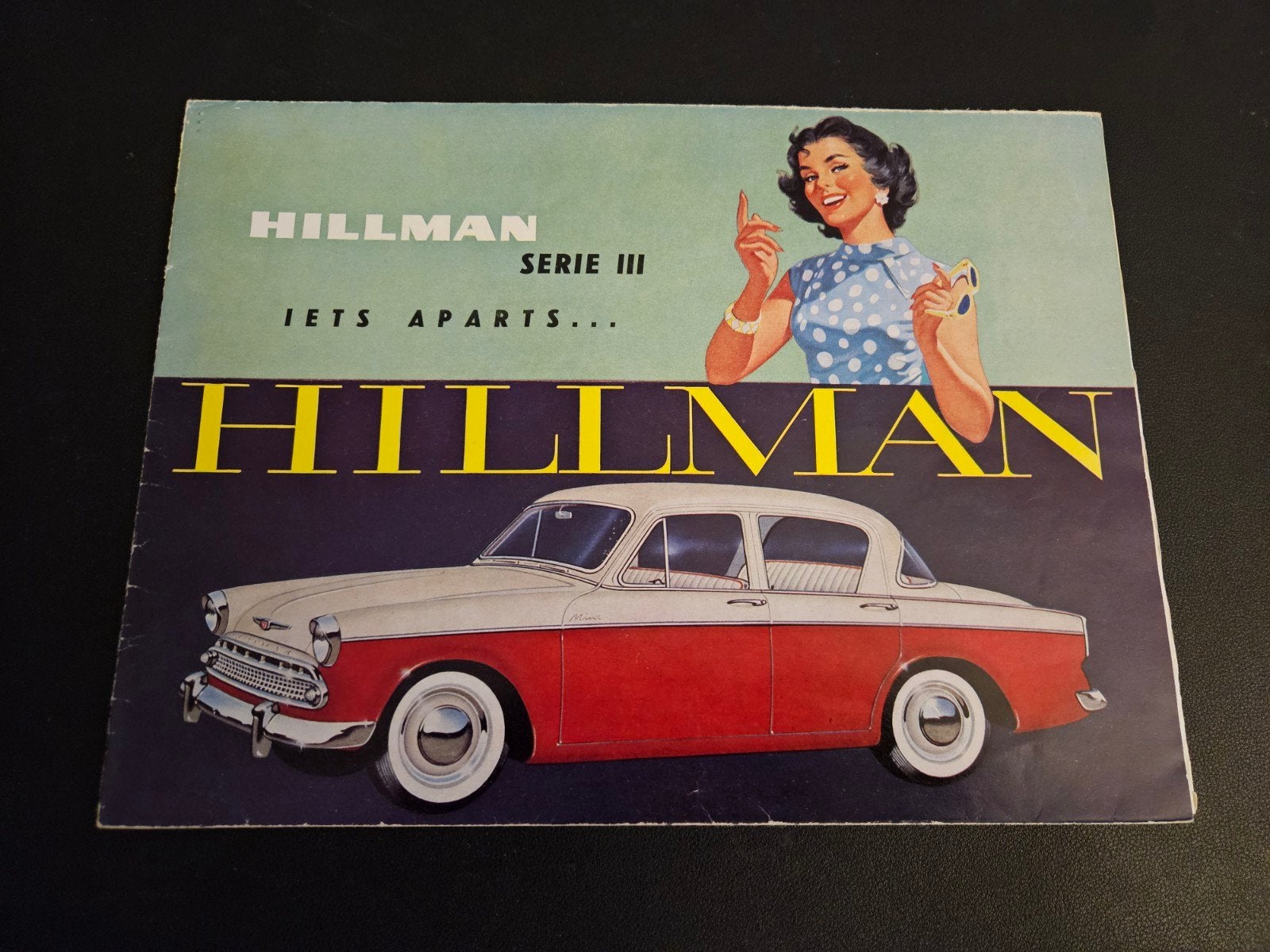 Brochure Hillman Serie III 1959, Ophalen of Verzenden, Zo goed als nieuw, Overige merken