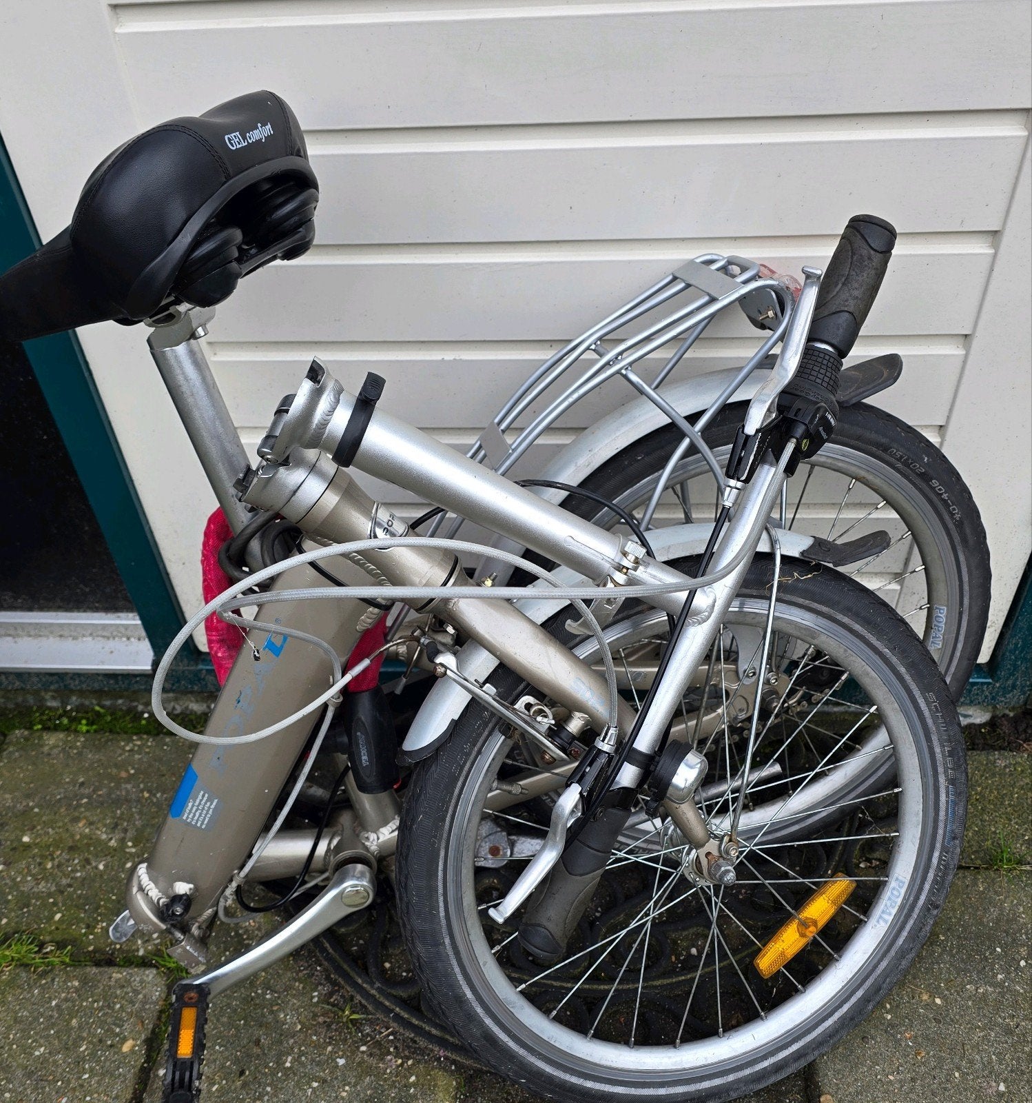popal aluminum vouwfiets 6 versnellingen, Fietsen en Brommers, Gebruikt, Versnellingen, Totaal opvouwbaar, Ophalen