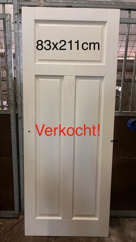 Nog 4 Massieve stompe paneeldeuren, Ophalen, Gebruikt, 80 tot 100 cm, Binnendeur