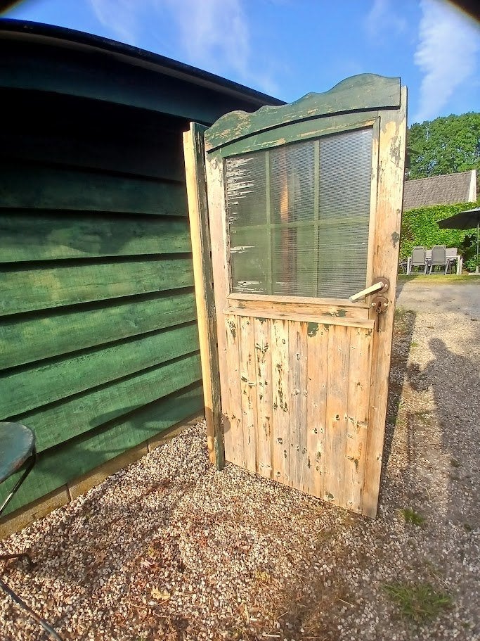Deur tuinhuisje, Tuin en Terras, Gebruikt, Blokhut, Minder dan 200 cm, 1 raam
