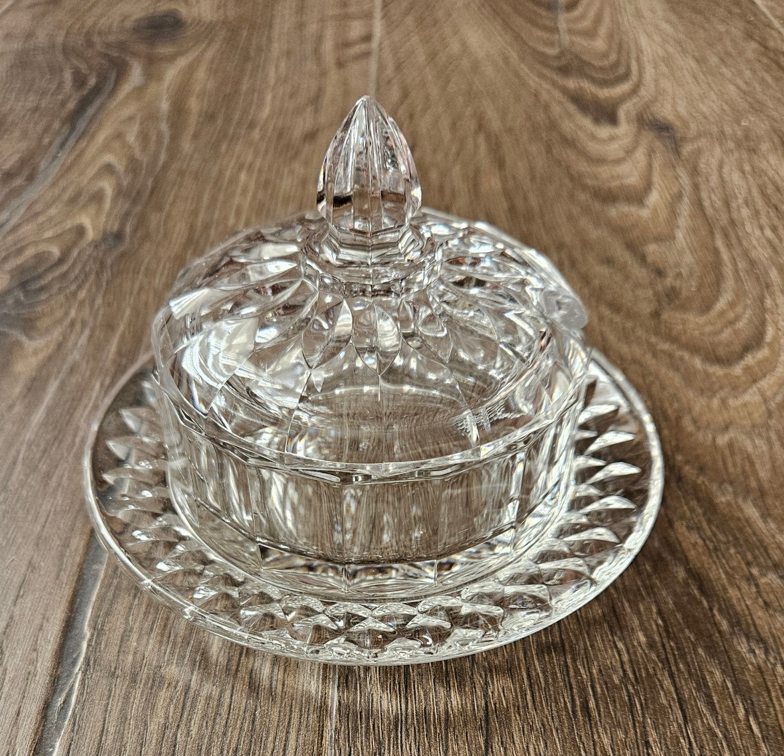 Val Saint Lambert botervloot in kristal, Ophalen of Verzenden