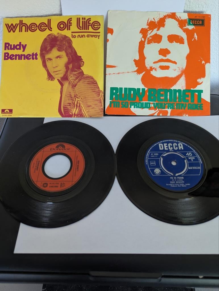 Rudy Bennet - Diverse singles, Ophalen of Verzenden, Gebruikt, Overige formaten