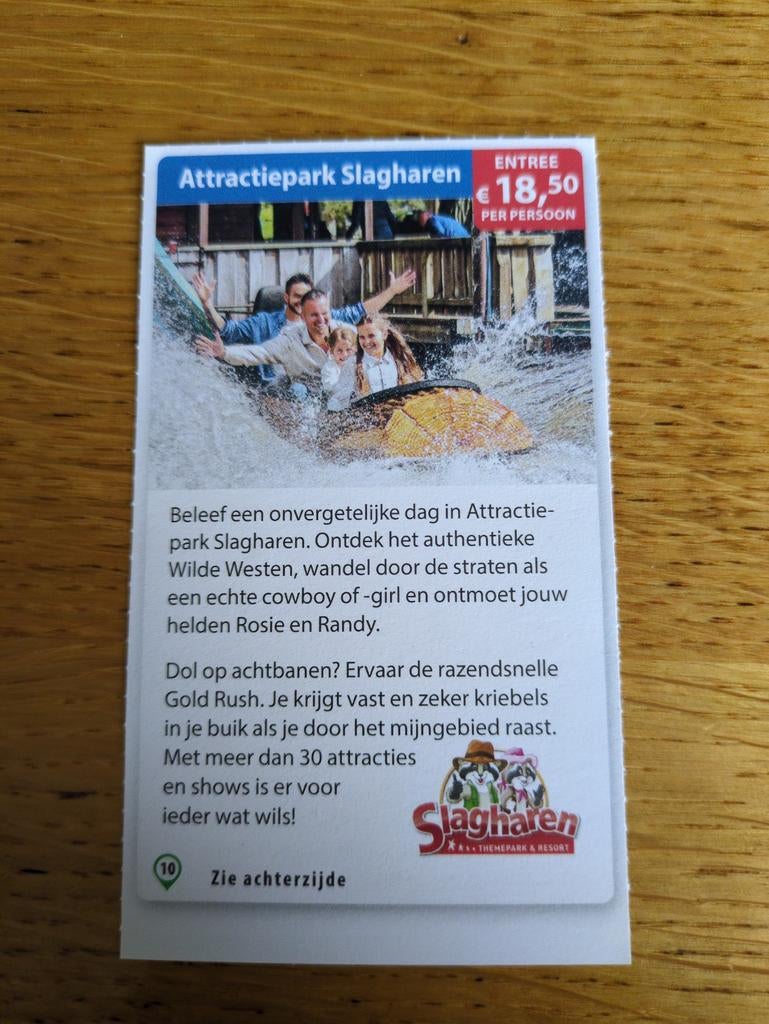Kortingsbon voor Attractiepark Slagharen, Tickets en Kaartjes, Recreatie | Pretparken en Attractieparken, Drie personen of meer