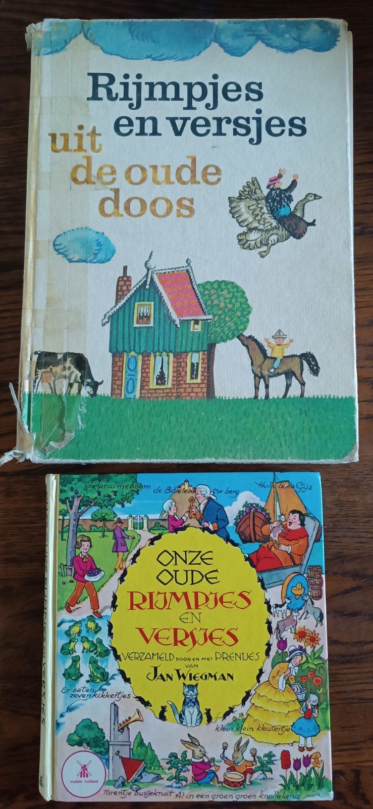 2x Rijmpjes en versjes: S. Abramsz 1971 & Jan Wiegman 1983, Boeken, Gelezen, Fictie algemeen, Jongen of Meisje, Ophalen of Verzenden