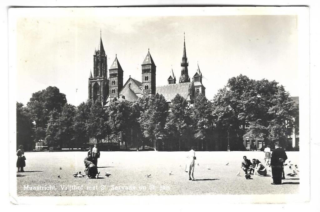 M191 Maastricht Vrijthof, Ophalen of Verzenden, 1940 tot 1960, Gelopen, Limburg
