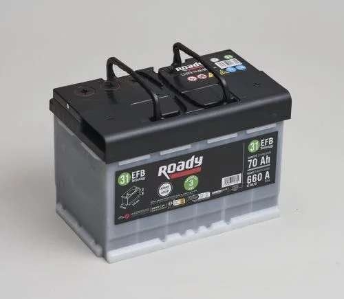 Accu 70AH 660A Start & Stop zgan Roady Varta, Gebruikt, Citroën