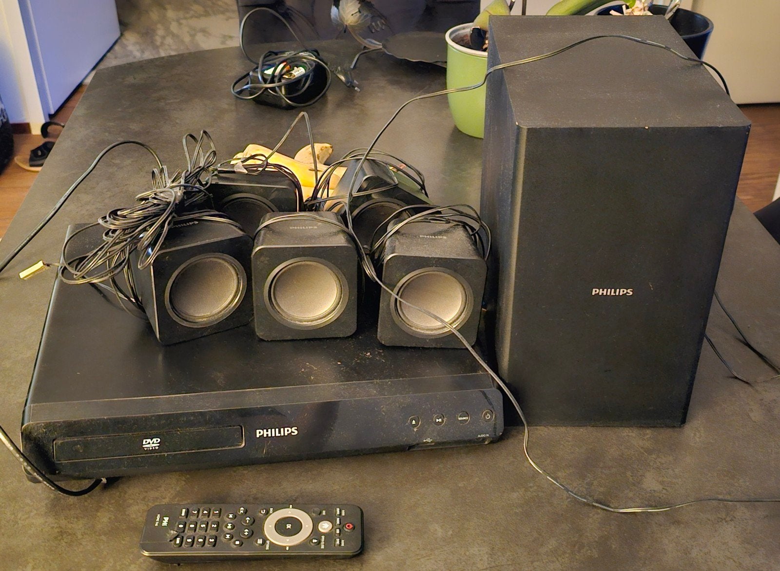 Philips DVD-speler met 5.1 Home Cinema Systeem, Ophalen, Philips, Gebruikt, 5.1-systeem
