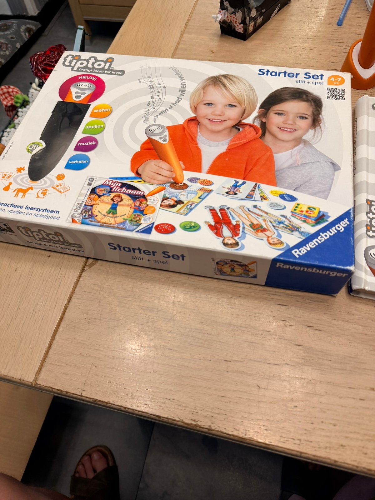 Tiptoi starterset mijn lichaam + boek wereldatlas zgan, Kinderen en Baby's, Speelgoed | Educatief en Creatief, Ophalen of Verzenden