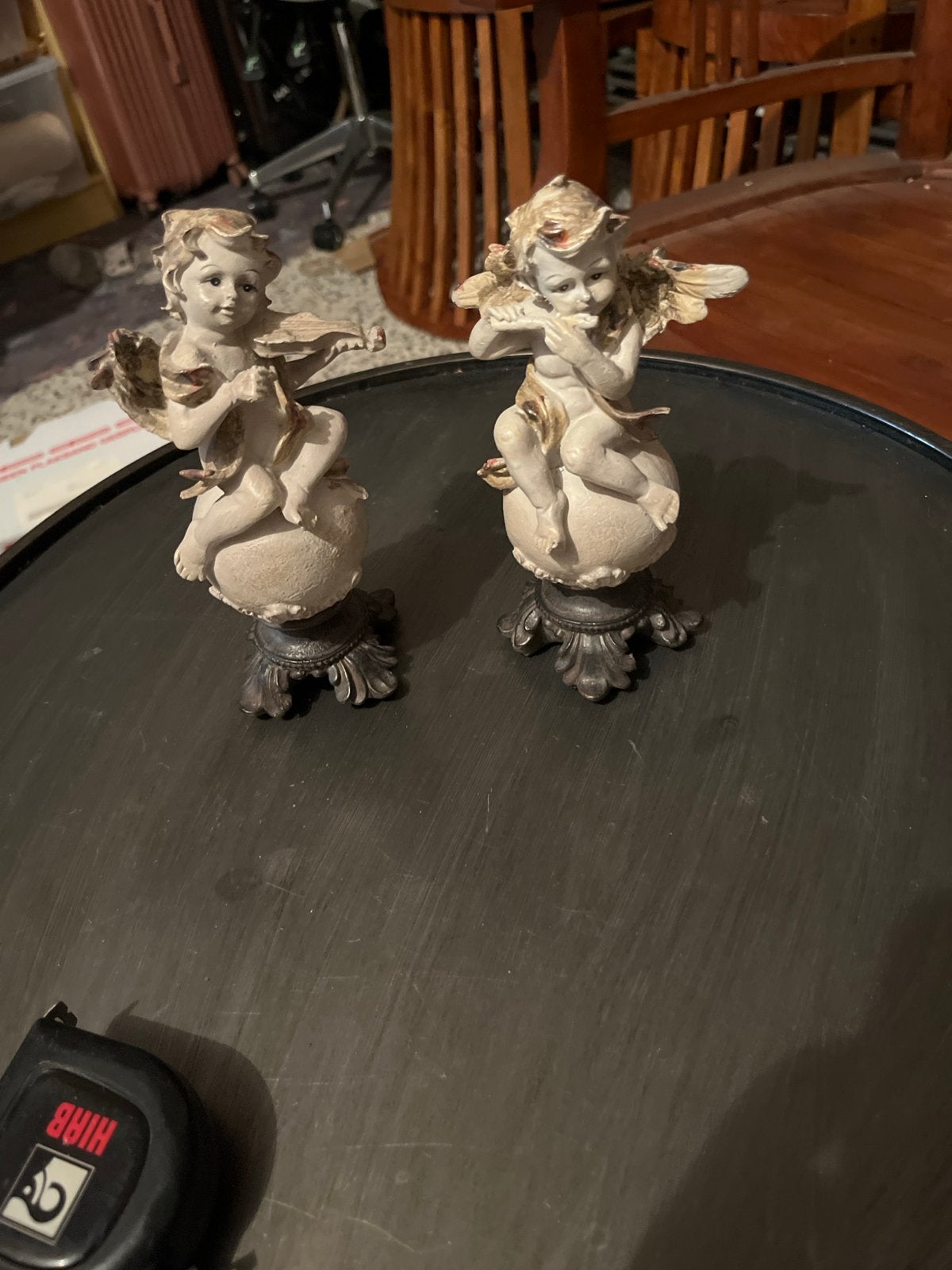 Twee mooie kleine engeltjes - 28 cm hoog, Ophalen of Verzenden