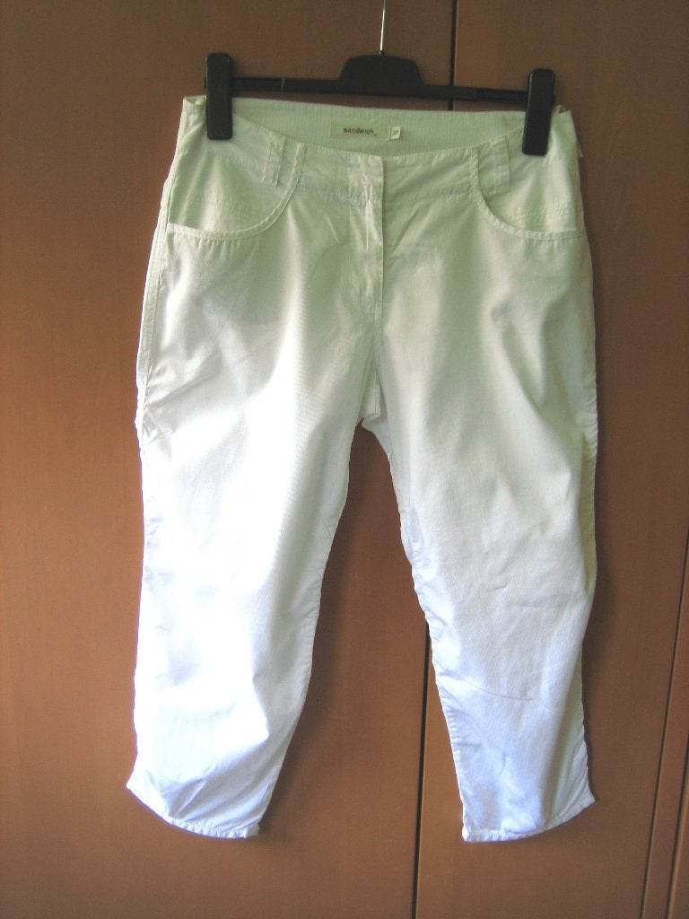 Mooie witte 3/4 pantalon van SANDWICH, maat 38 snazzeys, Maat 38/40 (M), Verzenden, Wit, Nieuw
