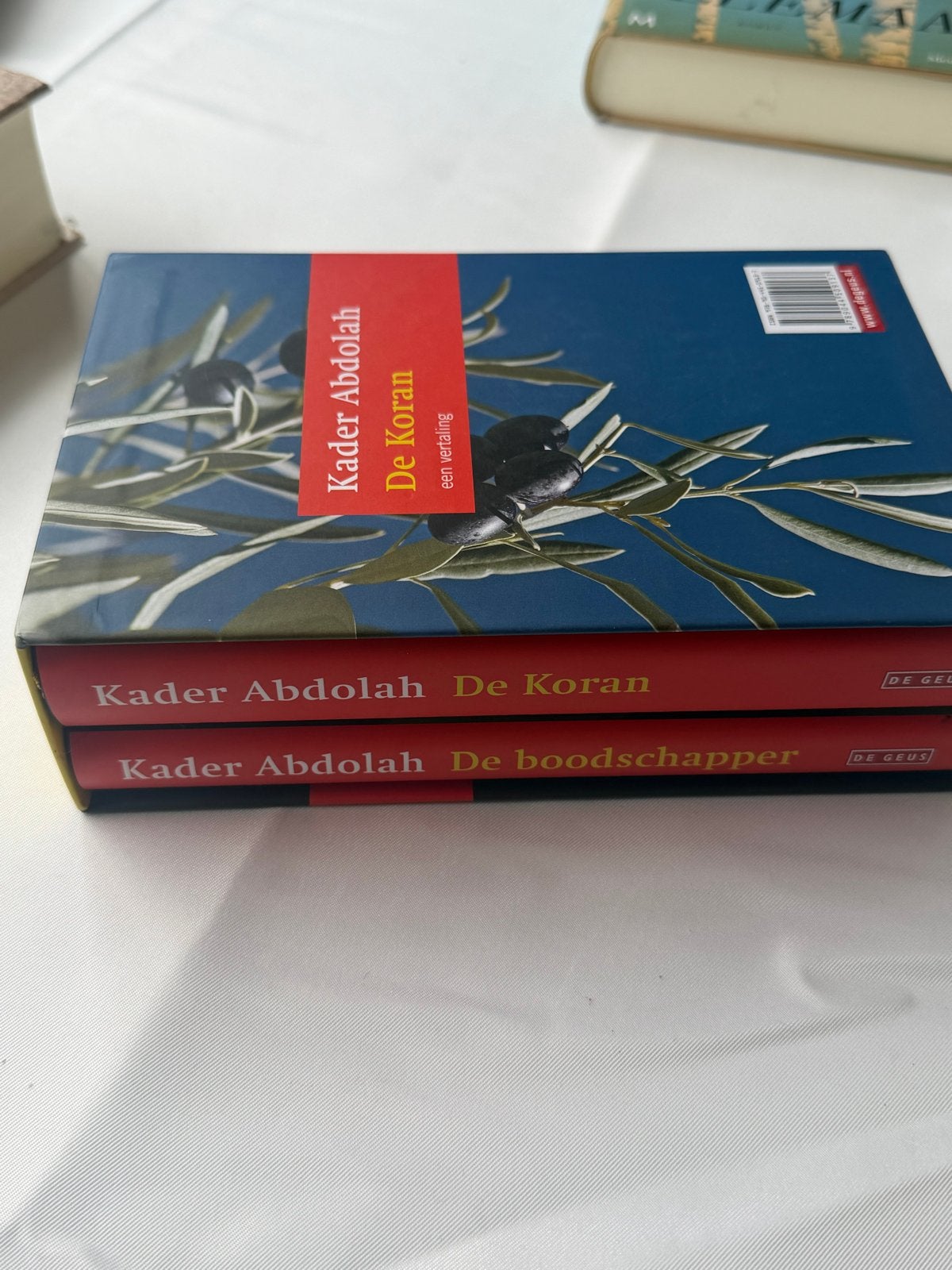Kader Abdolah: De Koran & De boodschapper (2 boeken met hoes, Ophalen of Verzenden, Zo goed als nieuw, Nederland