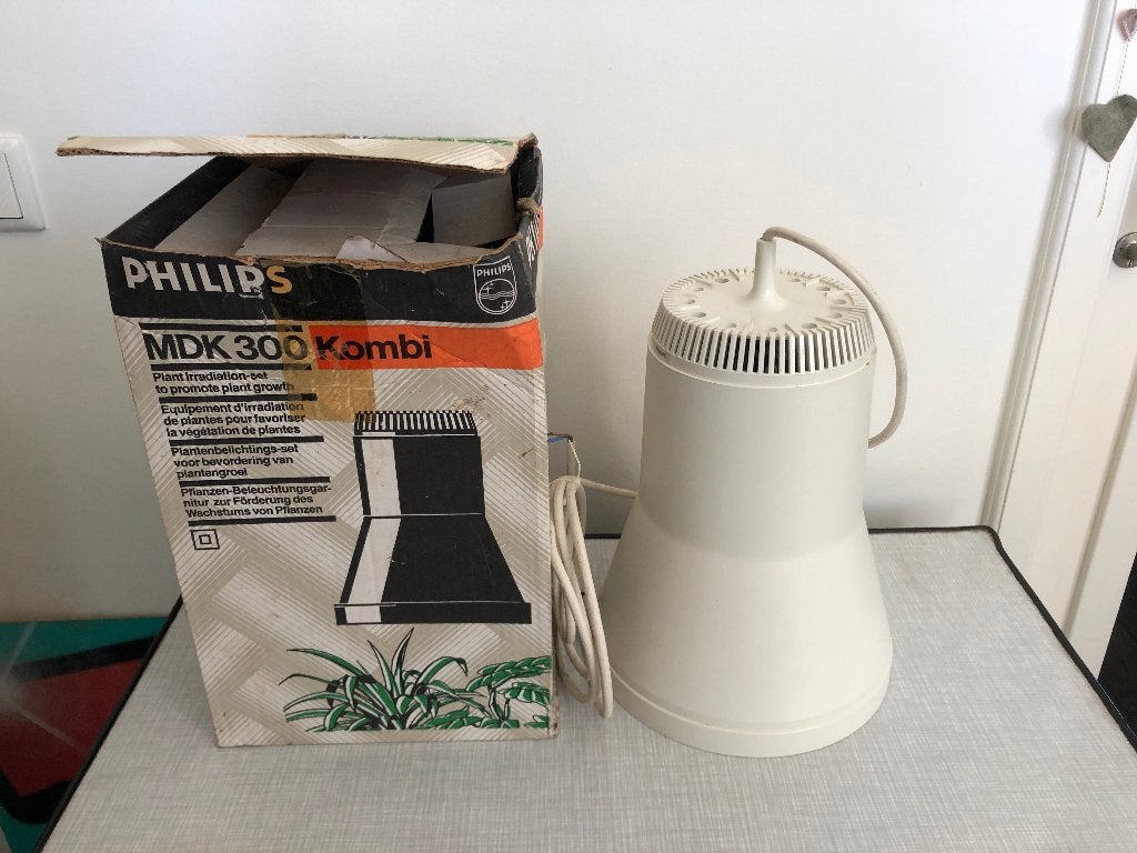 C083 Retro Philips MDK300 Kombi Planten belichtingsset Lamp, Huis en Inrichting, Lampen | Hanglampen, Ophalen of Verzenden, Gebruikt