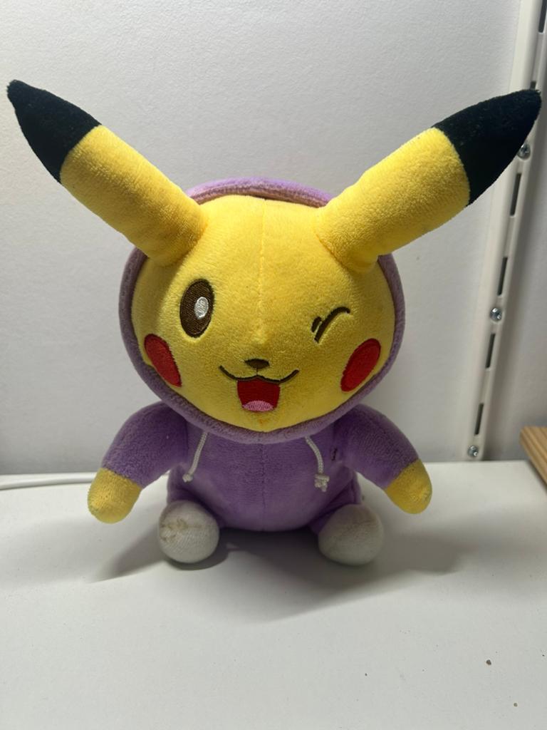 Pokemon knuffel Pikachu met hoodie, Overige merken, Geel, Overige typen, Ophalen of Verzenden