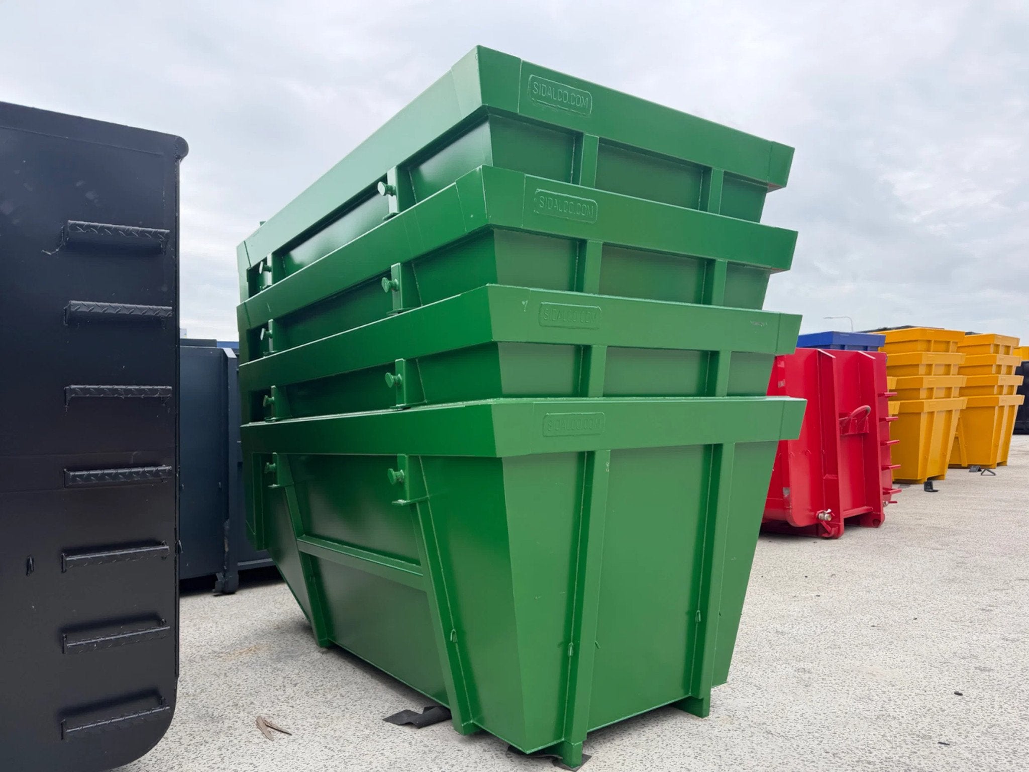 Sidalco 9m3 portaalarm containers groen