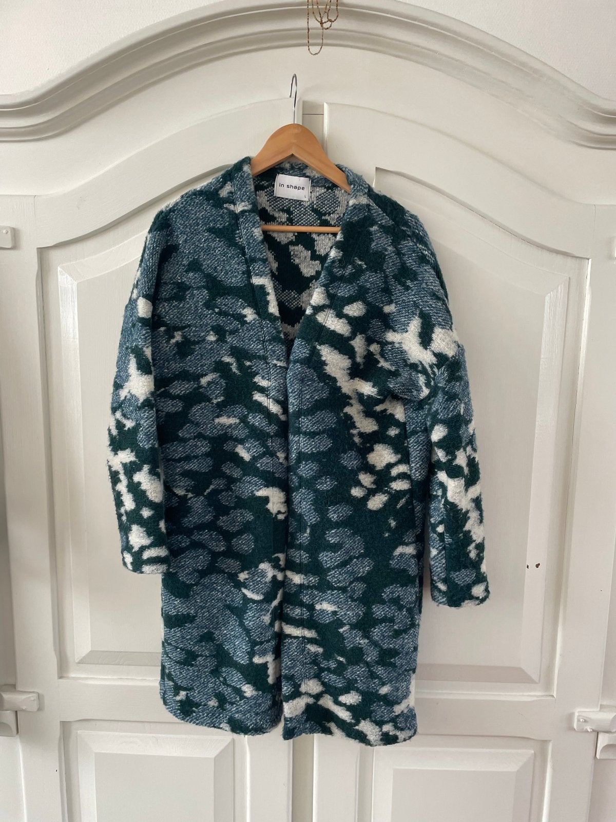 Driekwart fleece vest met mooie groentinten, Ophalen of Verzenden, Gedragen, Maat 42/44 (L), Groen