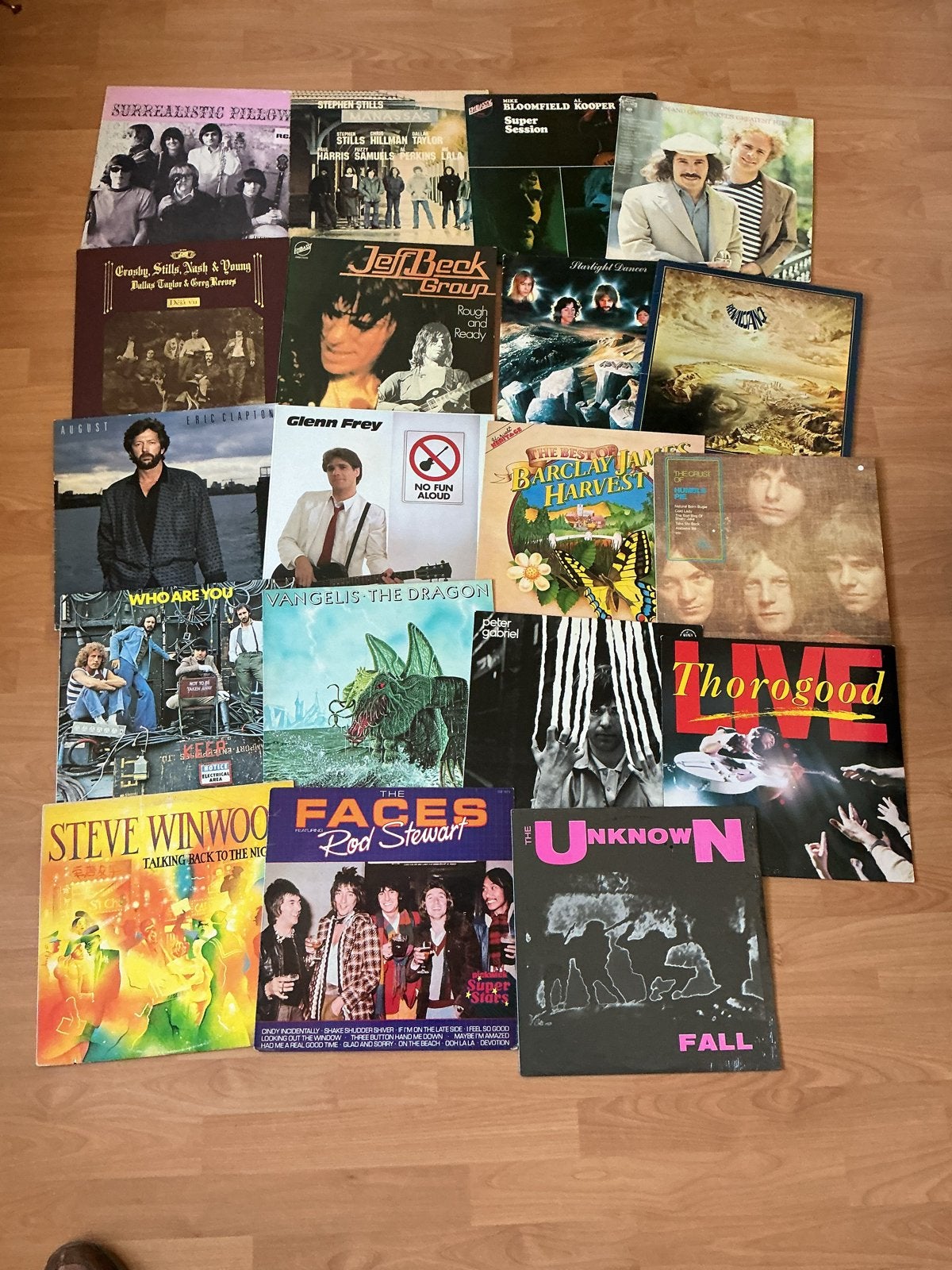 Diverse Pop/Rock LP's: Eric Clapton, Glenn Frey, Vangelis, LP, Gebruikt, Pop, Ophalen of Verzenden