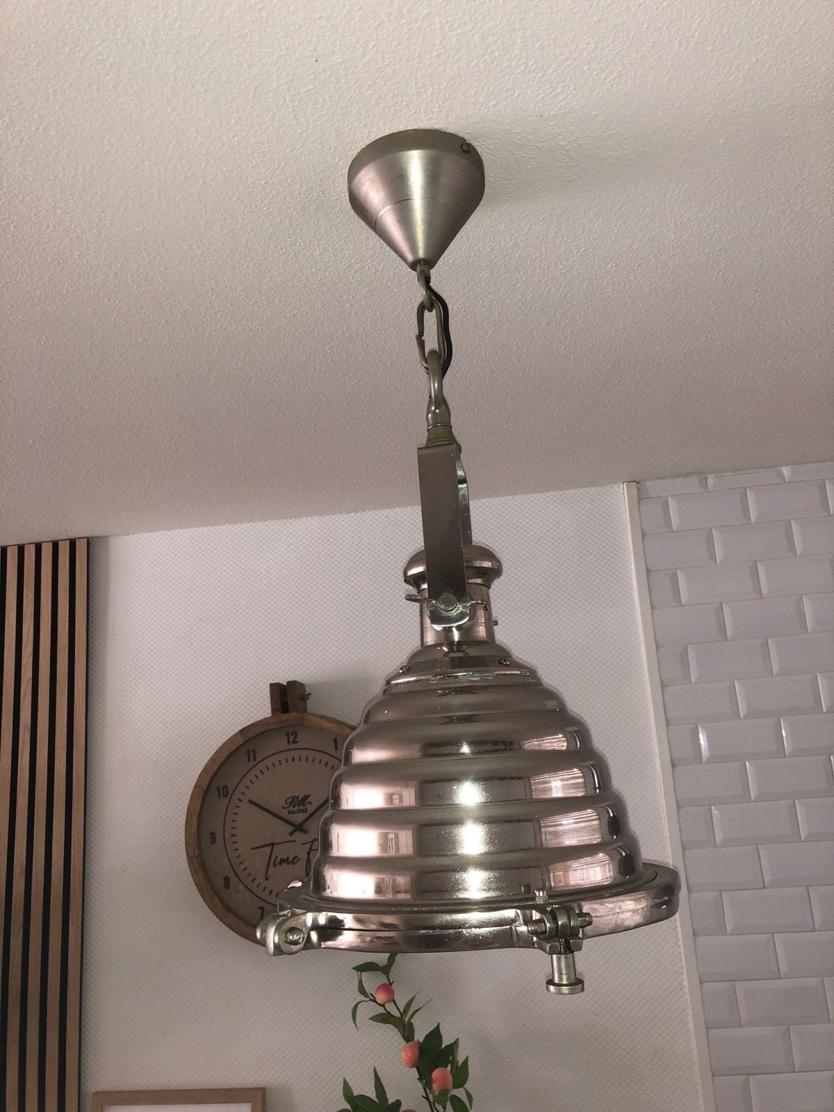 Industriële hanglamp - Metaal - Gebruikt, Ophalen, Gebruikt, Metaal, E27 (groot)