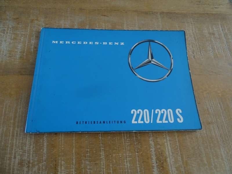 Mercedes 220-220S / W111 Handleiding - Betriebsanleitung, Verzenden