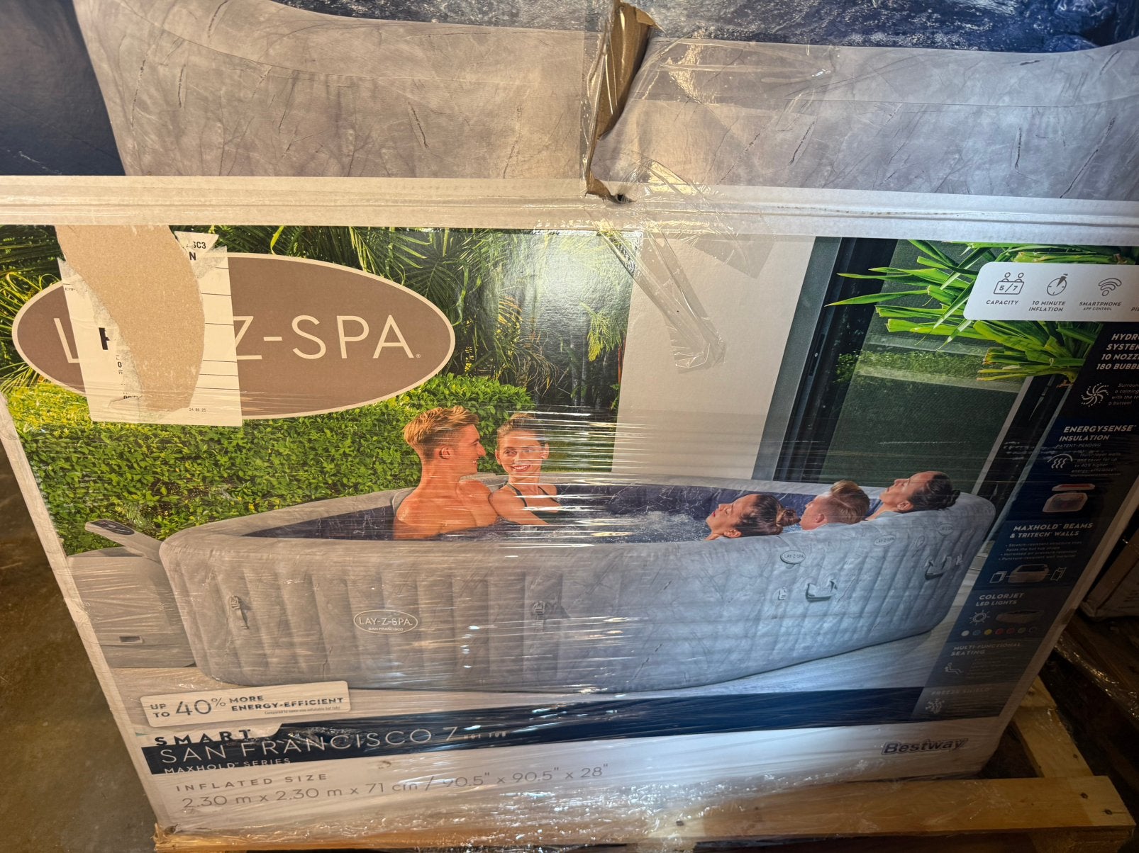 Opblaasbare Jacuzzi: Lay-Z-Spa San Francisco hot tub nieuw, Ophalen, Opblaasbaar, Lay-Z spa, Nieuw