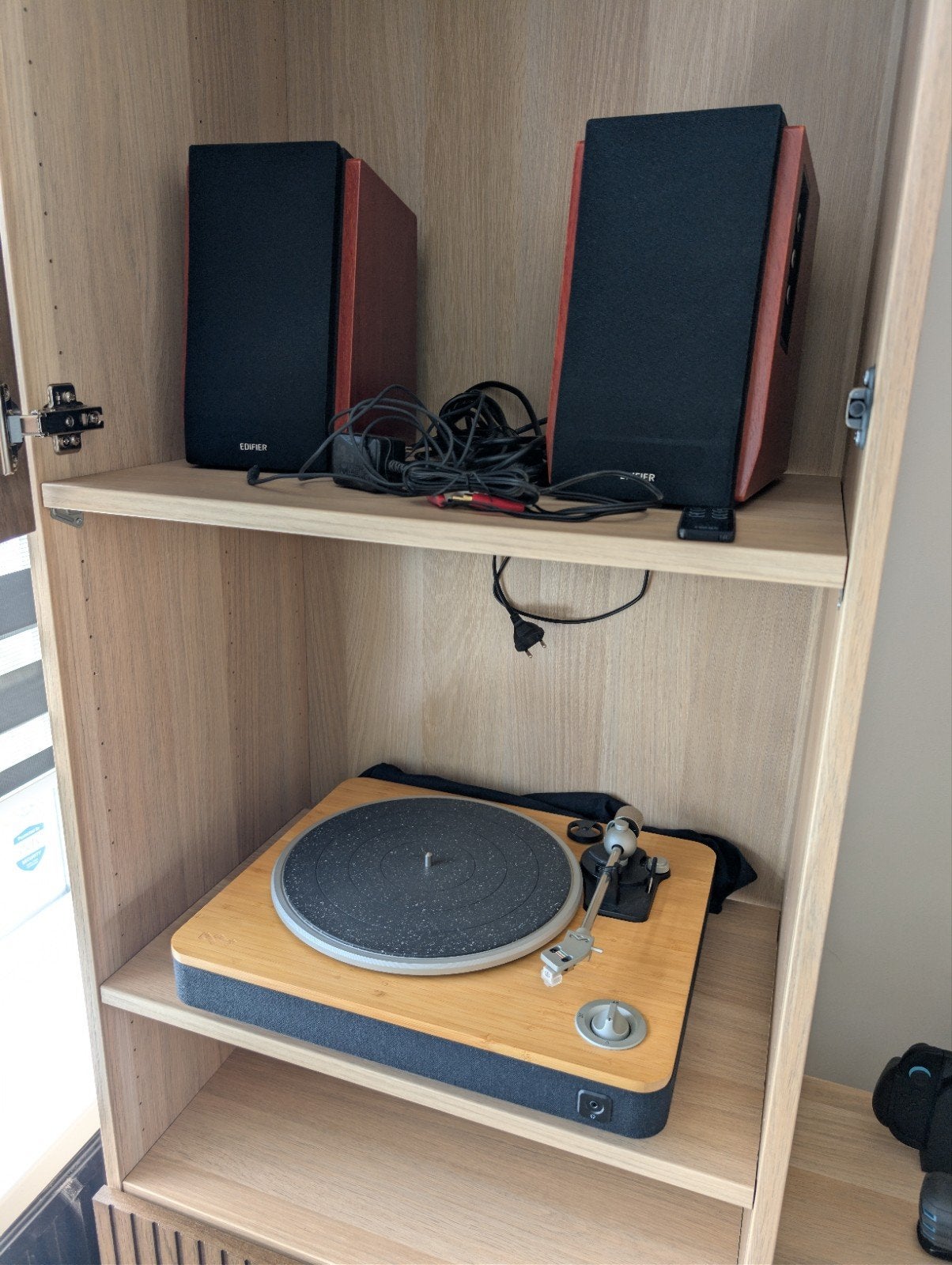 House of Marley Stir It Up Platenspeler met Edifier Speakers, Zo goed als nieuw, USB-aansluiting, Platenspeler, Ophalen