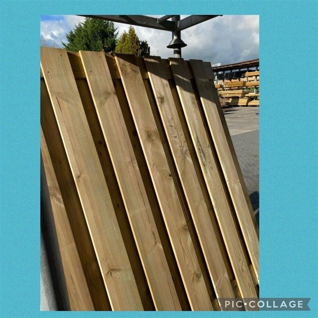 tuinscherm | frame deur - Grenen geimpregneerd, Nieuw, Ophalen of Verzenden, 150 tot 200 cm, Hout
