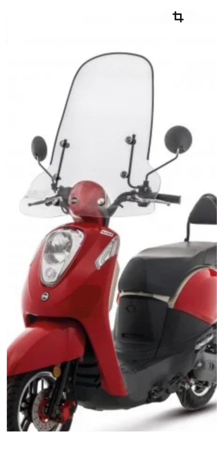Sym mio 50I windscherm 72 cm origineel sym, Ophalen, Zo goed als nieuw, SYM