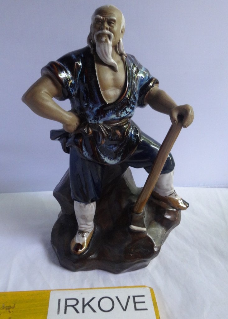 MUDMAN SHIWAN * MAN MET BIJL * Flink Chinees Beeld *, Verzenden, 20 - 50 cm, Steen of Keramiek, Beeld