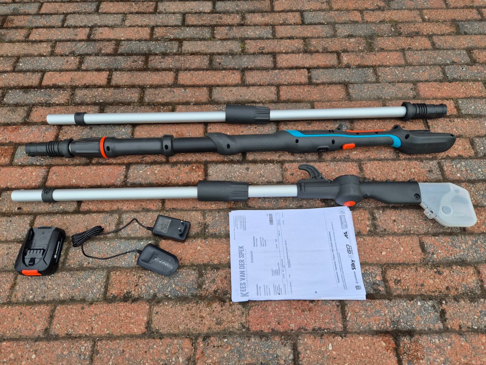 Gardena Accu Telescopische Takkenschaar HighCut 360 SET, Tuin en Terras, Takkenscharen, Ophalen, Zo goed als nieuw, Telescopisch
