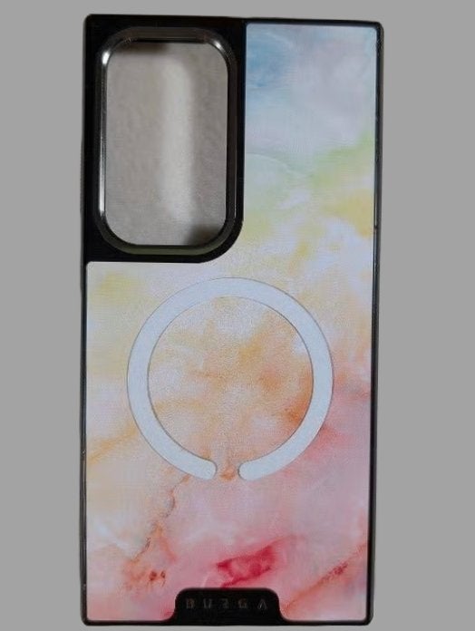 Burga Elite case | Samsung S24 Ultra + MagSafe pastel marmer, Ophalen of Verzenden, Nieuw, Overige modellen, Hoesje of Tasje