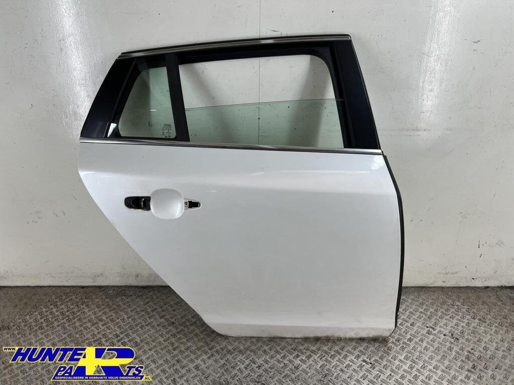 Portier rechtsachter wit 707-46 Volvo V60 I ('10-'18), Gebruikt, Deur, Achter, Ophalen of Verzenden