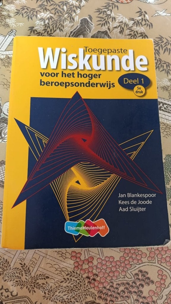 Toegepaste Wiskunde voor het hoger beroepsonderwijs Deel 1, Zo goed als nieuw, Jan Blankespoor, Kees de Joode, Aad Sluijter, Beta