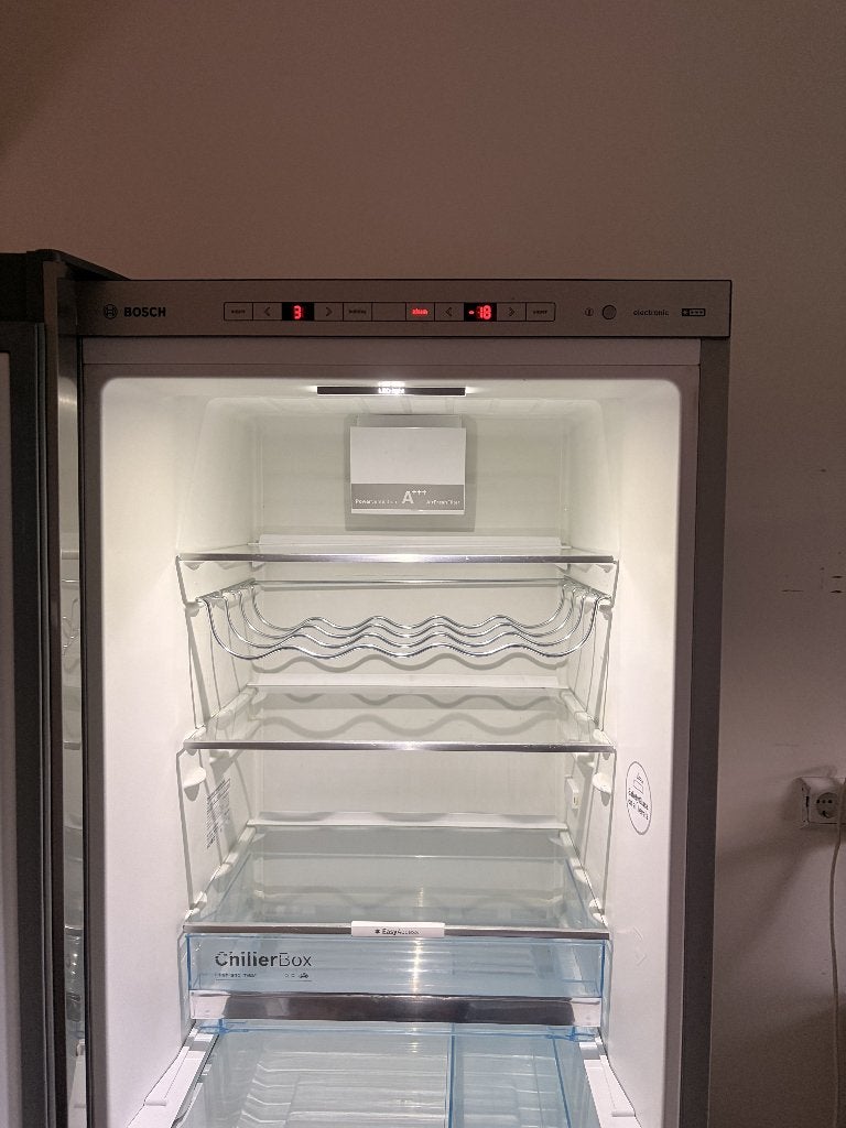 RVS Bosch Koelkast, Ophalen, Gebruikt, 200 liter of meer, 60 cm of meer