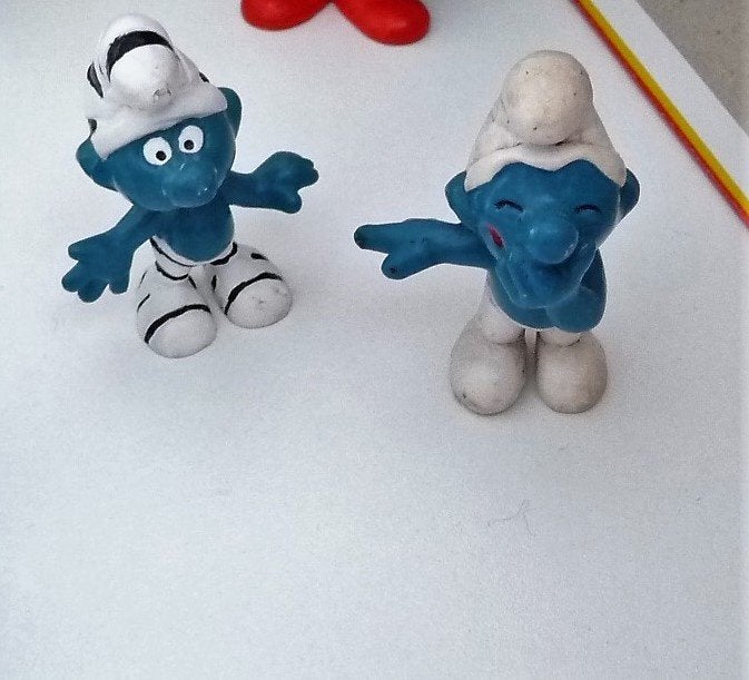 lol smurf 1v1e smurfen 20011, 70,smurfin witte jurk 20034,71, Verzamelen, Verzenden, Zo goed als nieuw, Lolsmurf, Poppetje, Figuurtje of Knuffel