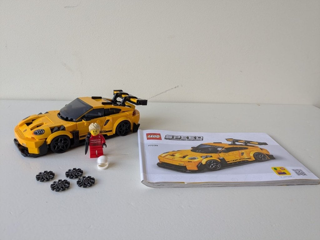 LEGO Speed Champions 77239 Porsche 911 GT3 RSR | Compleet, Lego, Zo goed als nieuw, Inclusief accessoires, Complete set