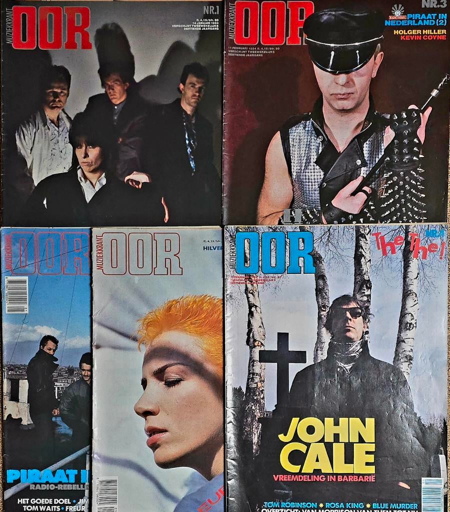Muziekkrant OOR 1984 - Complete exemplaren nr. 1 t/m 5, Boeken, Ophalen of Verzenden, Gelezen, Muziek, Film of Tv
