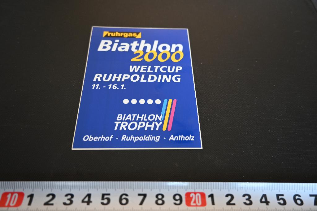 sticker Biathlon 2000 Weltcup RUHPOLDING Oberhof Antholz, Ophalen, Zo goed als nieuw