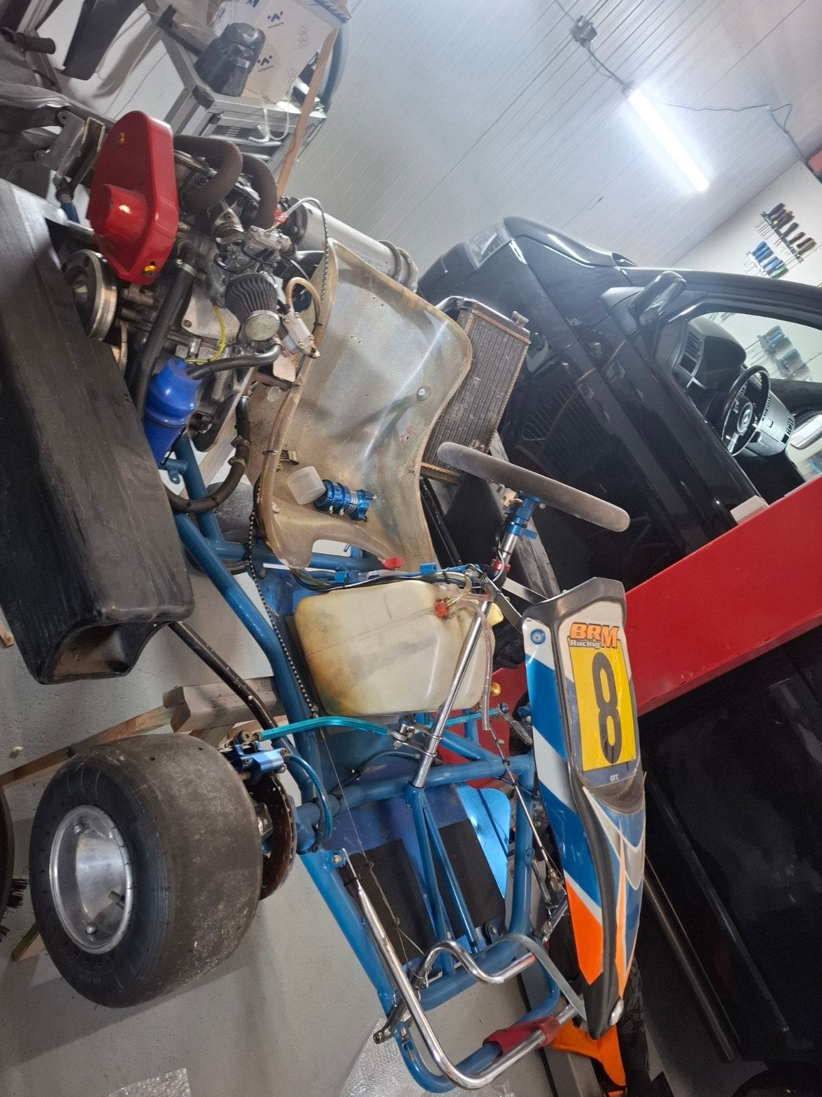 Kart 390cc met motorisch 100% goed, achteras krom, Ophalen, Gebruikt, Kart