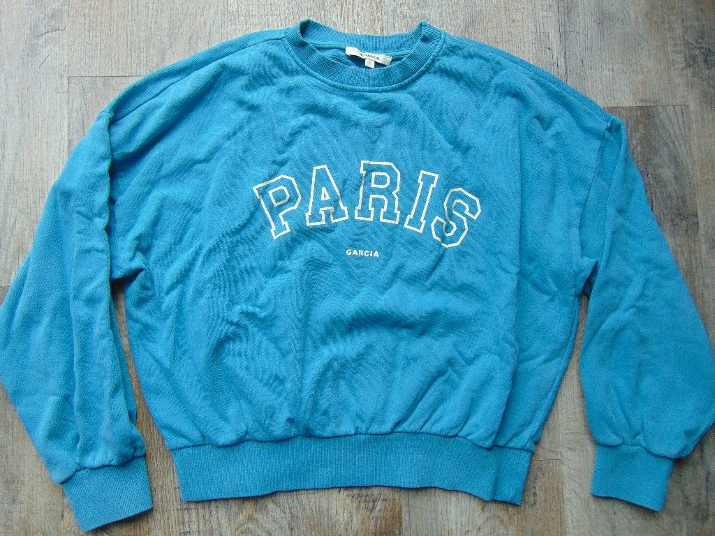 Garcia sweater trui blauw maat S truitje Paris, Blauw, Ophalen of Verzenden, Zo goed als nieuw, Maat 36 (S)