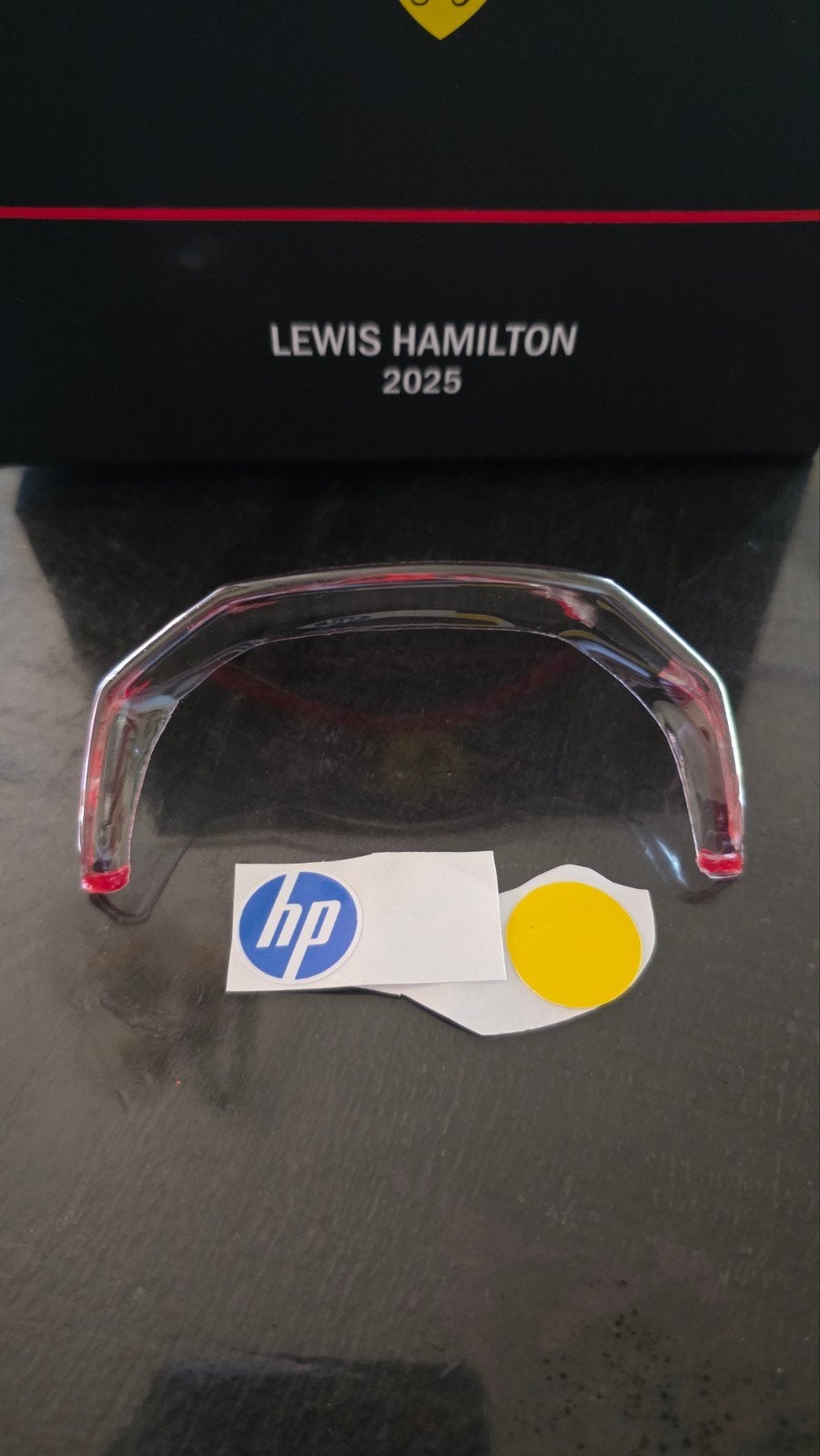 Hamilton rear spoiler en decals helm 1:2 2025 aangeboden, Ophalen of Verzenden, Nieuw, Formule 1