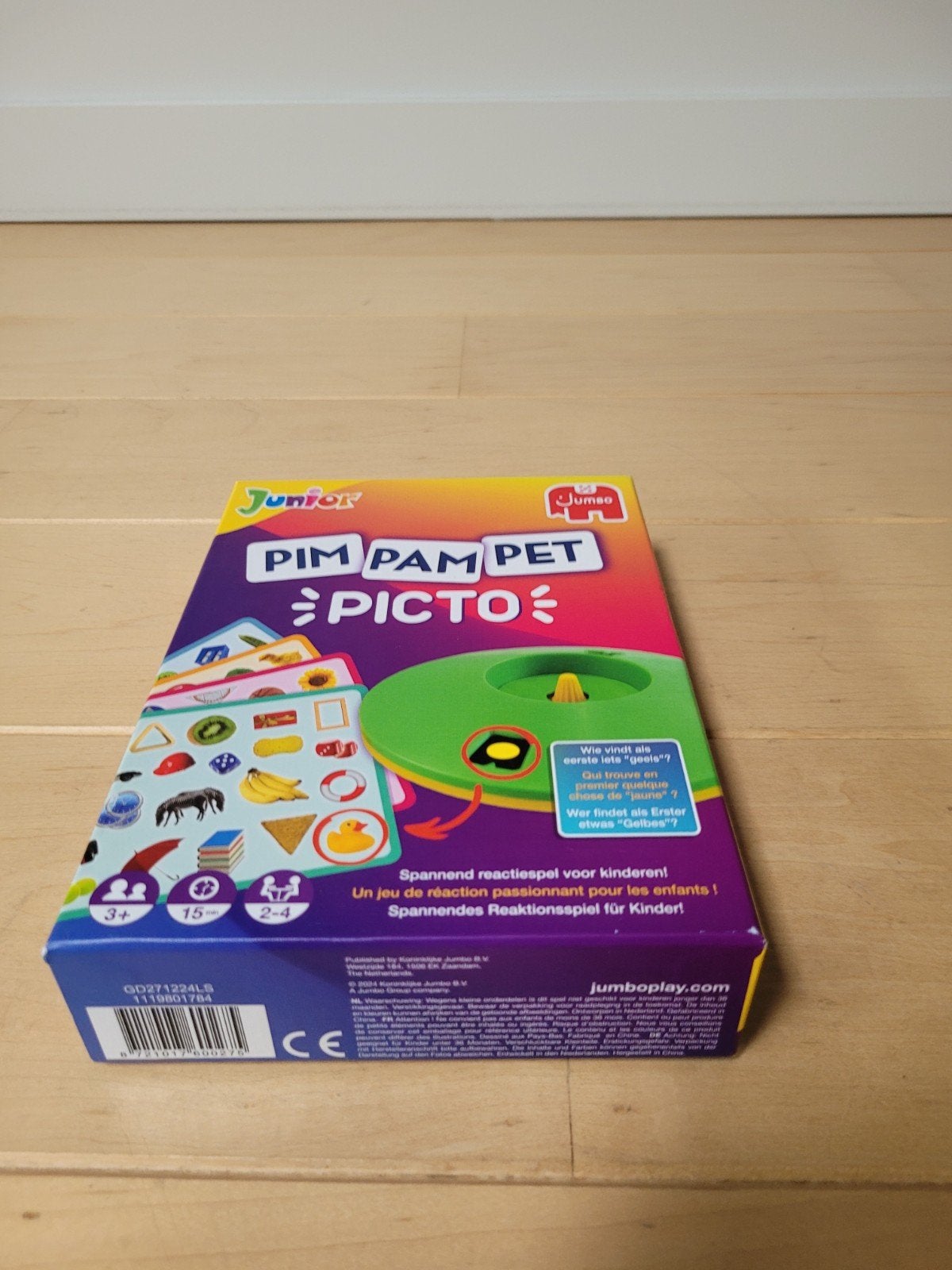 Jumbo Junior Pim Pam Pet Picto - Reactiespel *sint *kerst, Een of twee spelers, Ophalen, Zo goed als nieuw, Jumbo