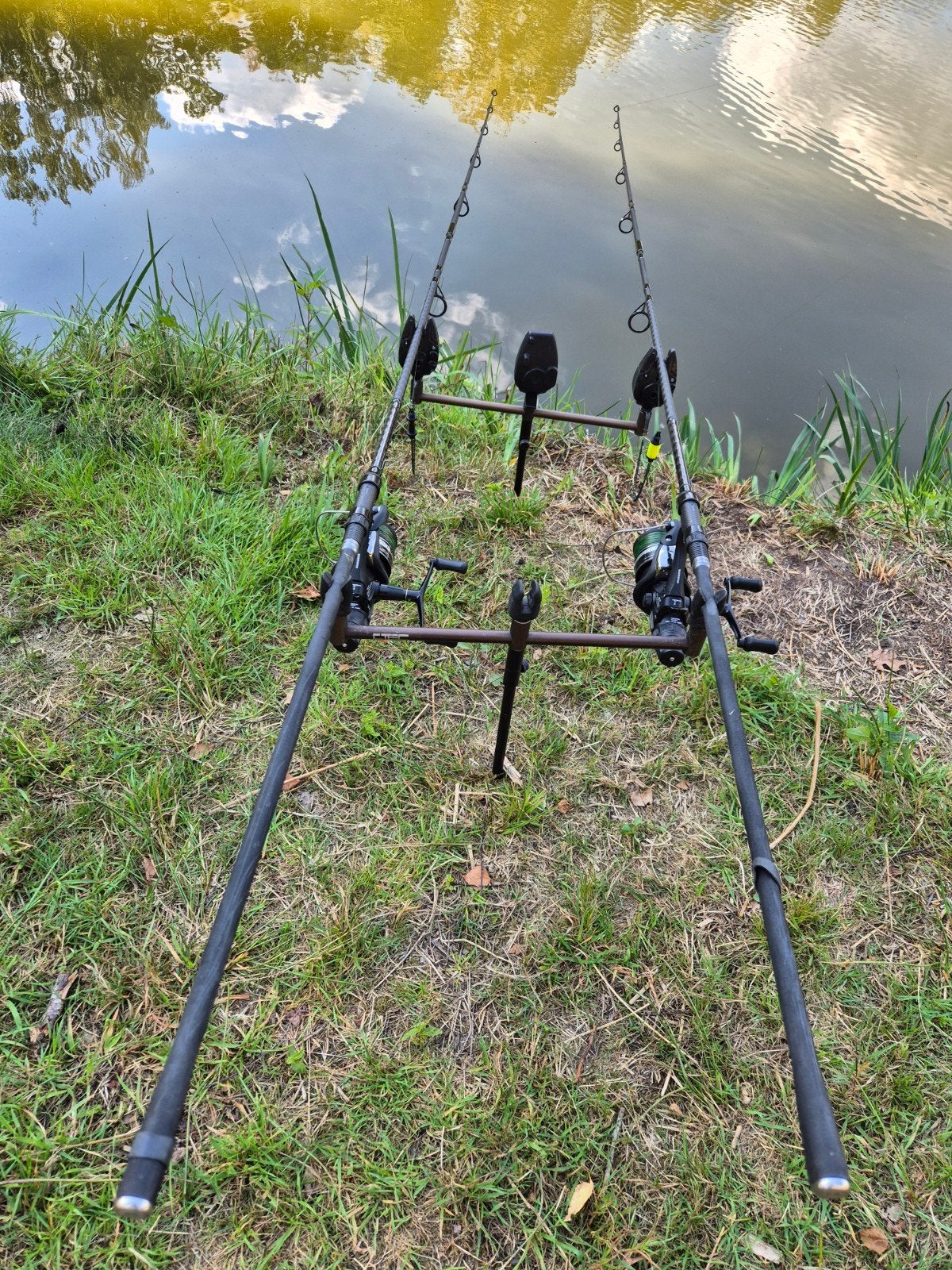 Shimano TX4 Karperhengels met Baitrunner Molens, Ophalen