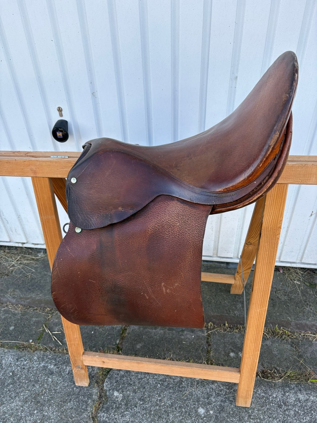 Decoratief zadel, Ophalen of Verzenden, Gebruikt, Bruin, Leer