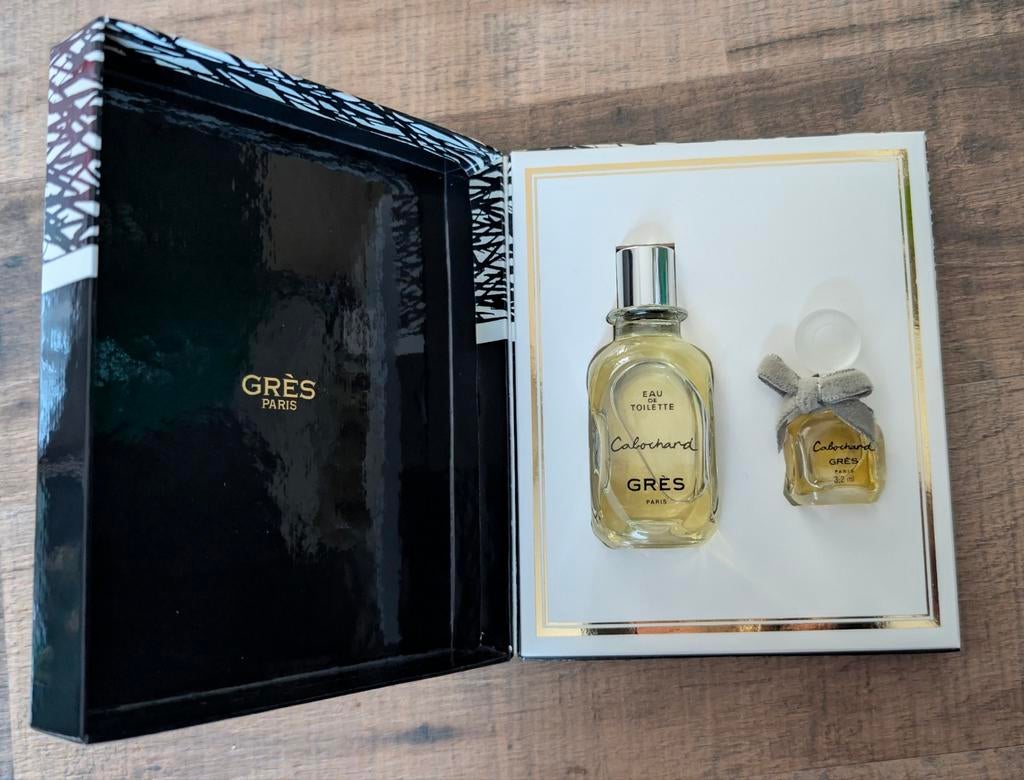Grès Cabochard Eau de Toilette en parfum Set - Vintage, Ophalen of Verzenden, Zo goed als nieuw