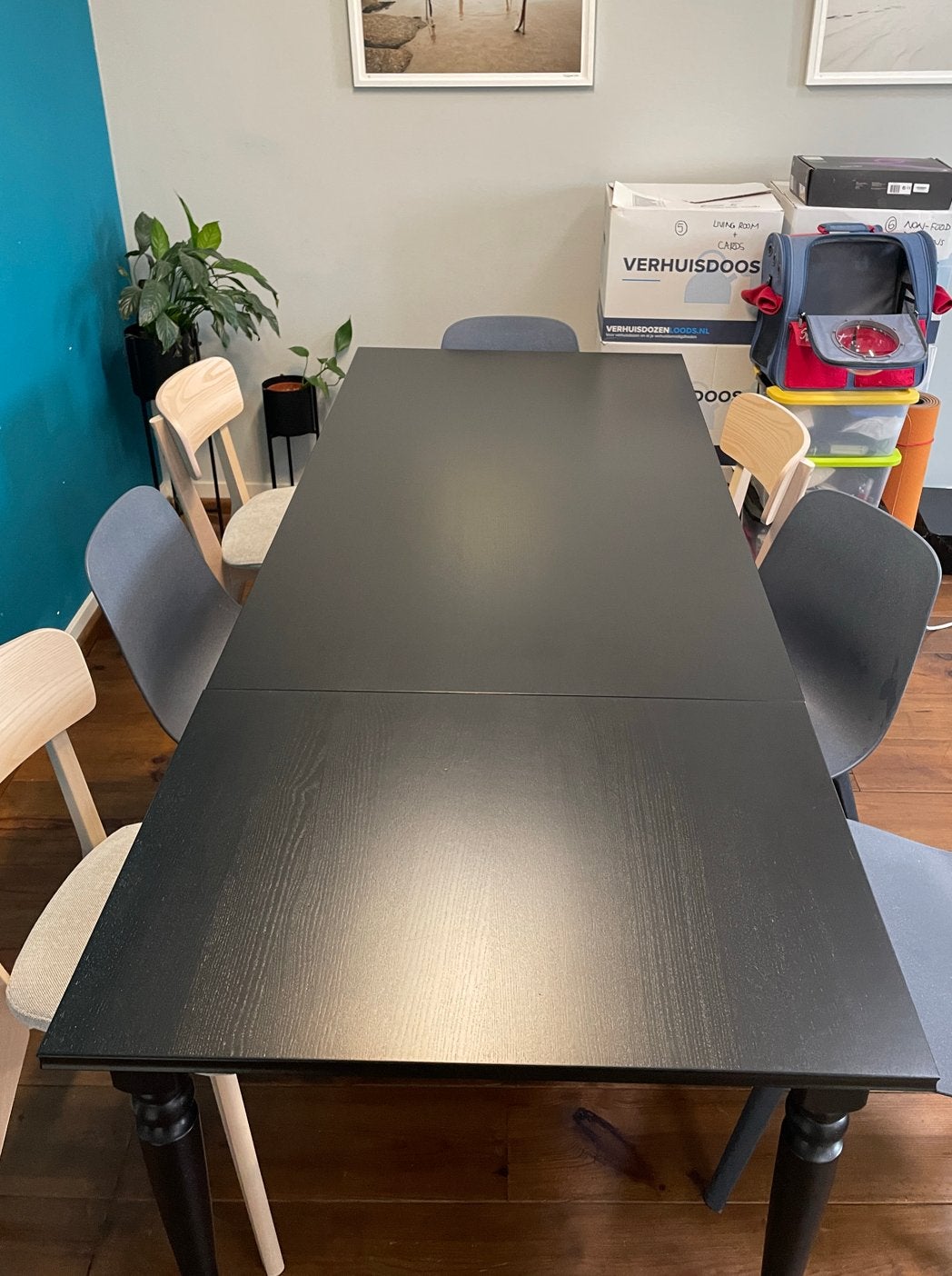 Ikea INGATORP uitschuifbare eettafel - Zwart